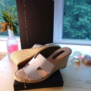 Steven by Steve Madden size 9 ERYK white leat